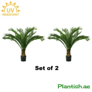 UV Resistant Artificial Cycas Palm Trees 95 cm (Set of 2)